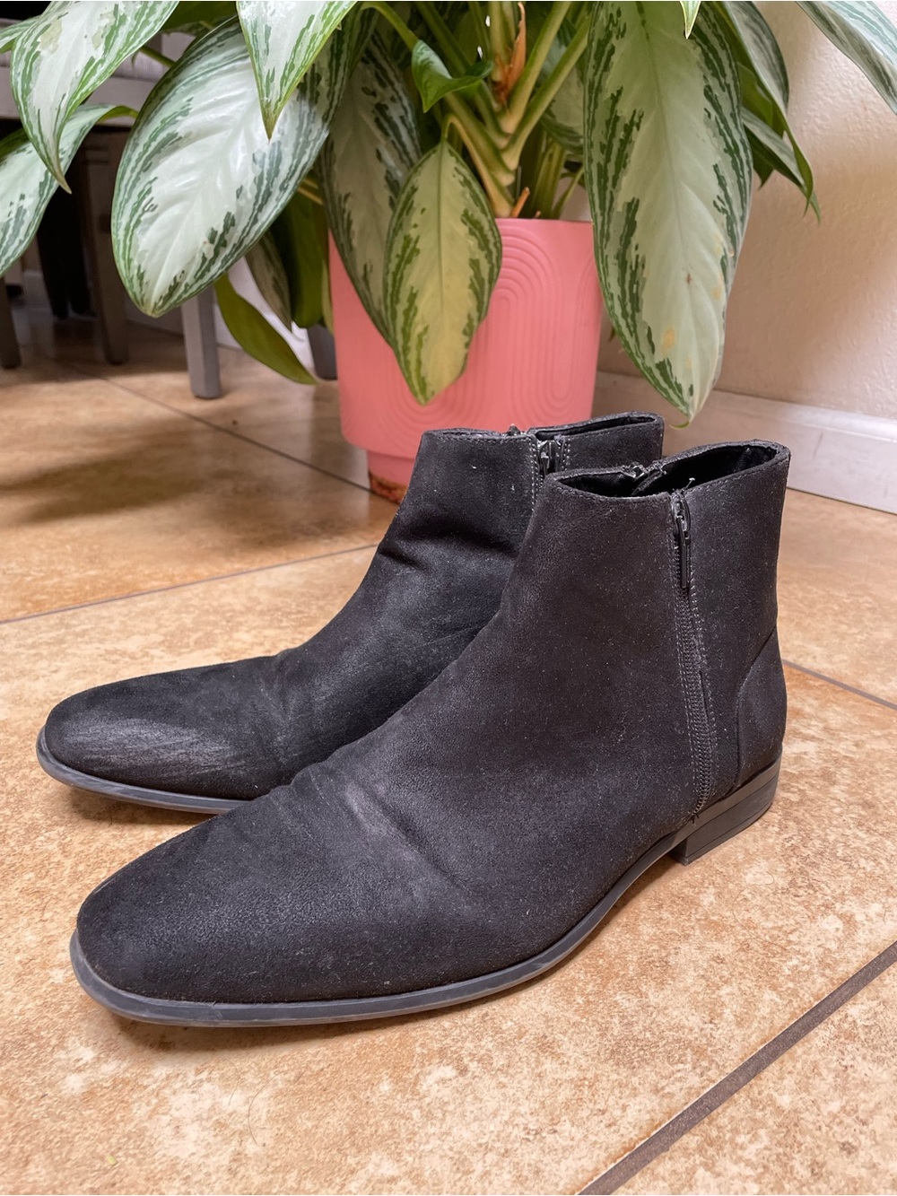 Calvin Klein Black Suede Chukka Boots